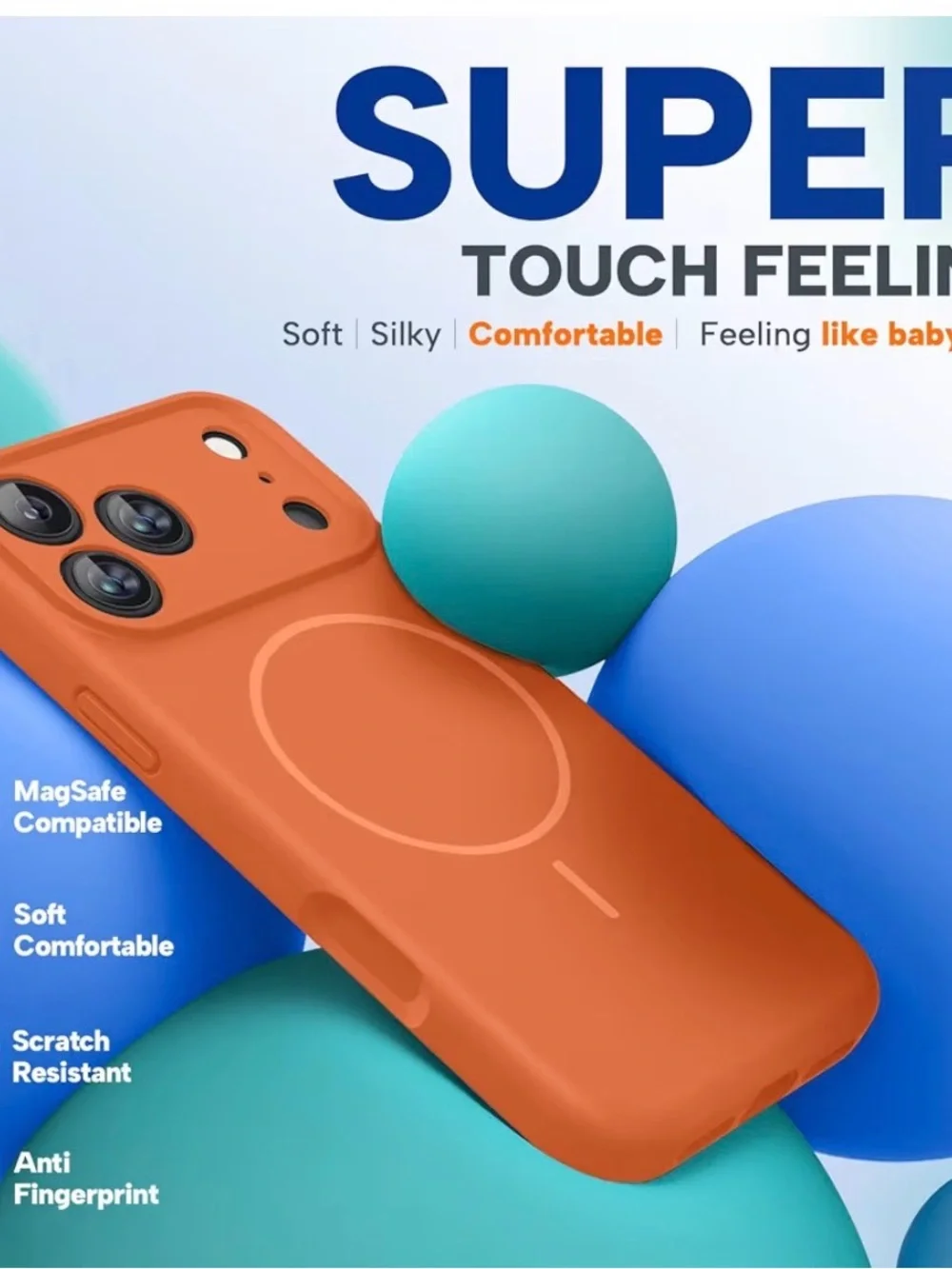 Miracase Magnetic for iPhone 17 Pro Max silicone Case